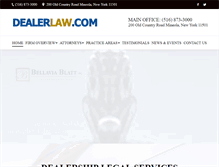 Tablet Screenshot of dealerlaw.com